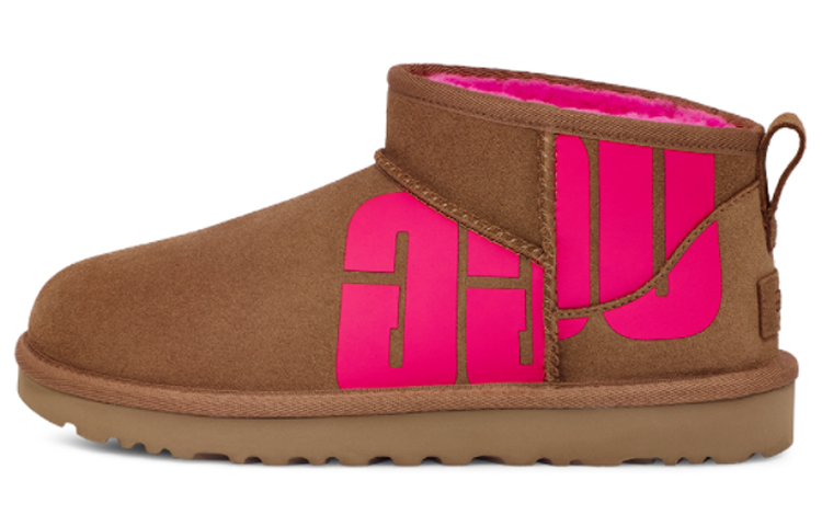 UGG Classic Ultra Mini Broken Logo 'Chestnut Pink' Women's