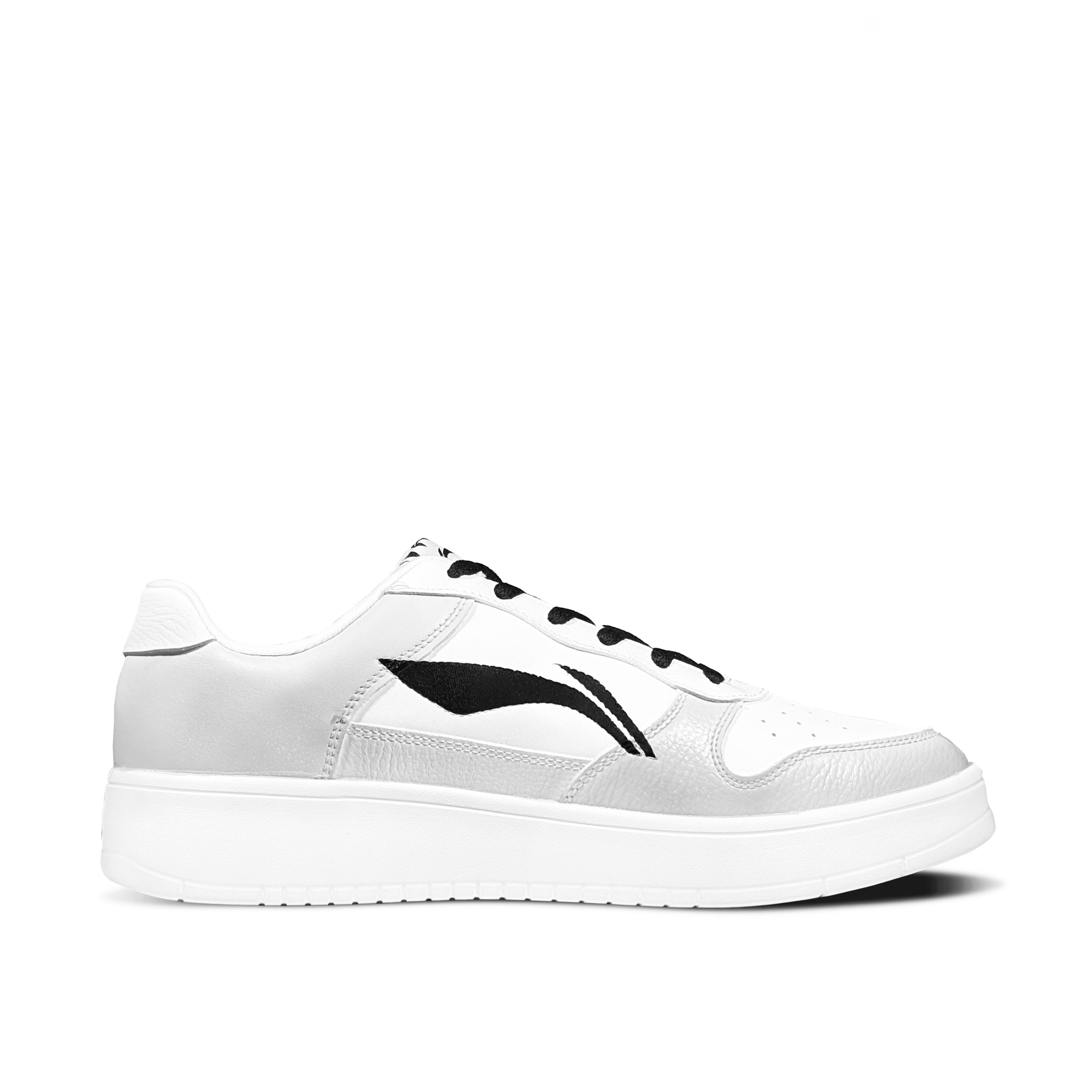 LiNing Pontoon Boats Anti Slip And Wear Resistant Height Increasing Low top Skateboard Shoes Men's Gray Black White