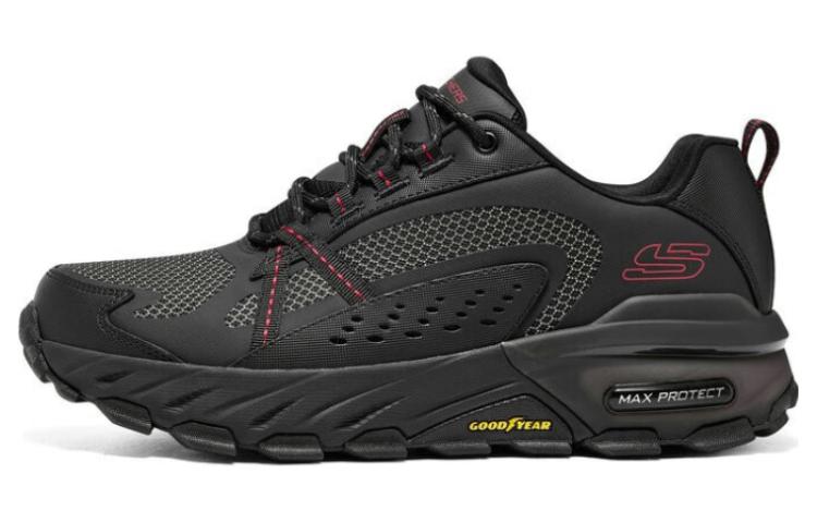 Skechers OUTDOOR Low Top Casual Shoes Men's Black Red