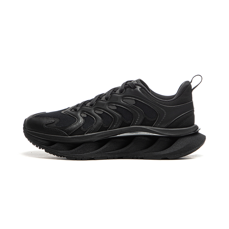 LiNing Slip-Resistant Low-Top Casual Shoes Men's Black