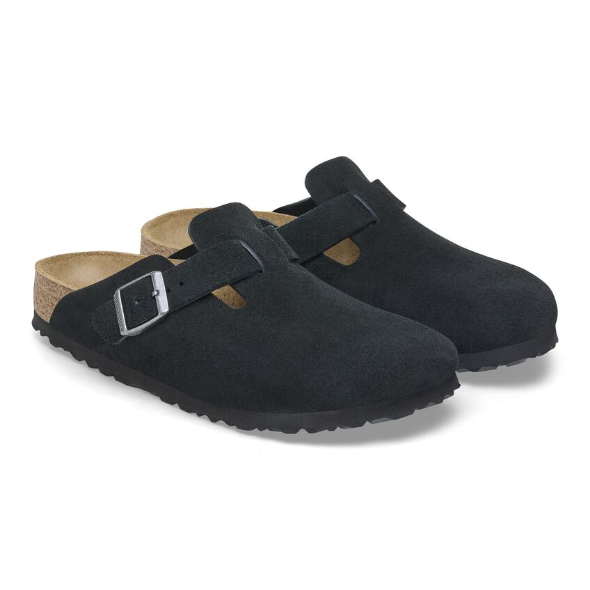 Birkenstock Boston EVA Abrasion Resistant, Antibacterial, Quick Dry Closed Toe Slippers Unisex Black