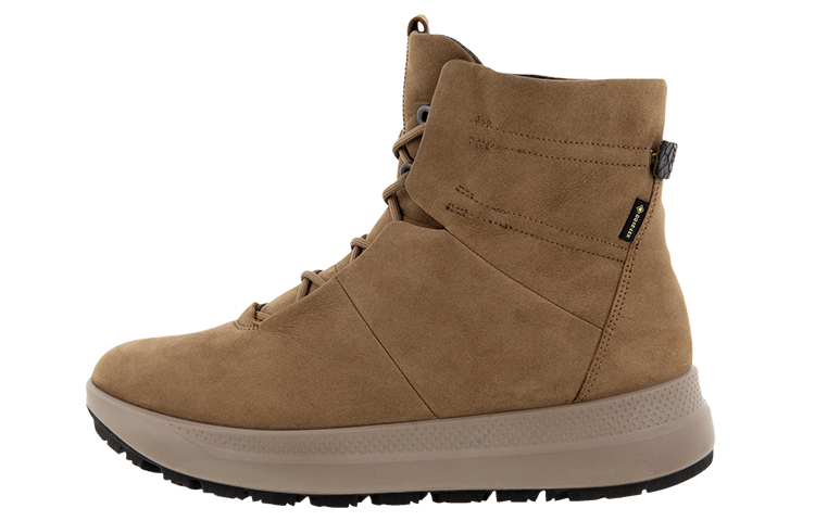 Ecco Slip-Resistant Short Mid-Calf Outdoor Boots Women's Brown
