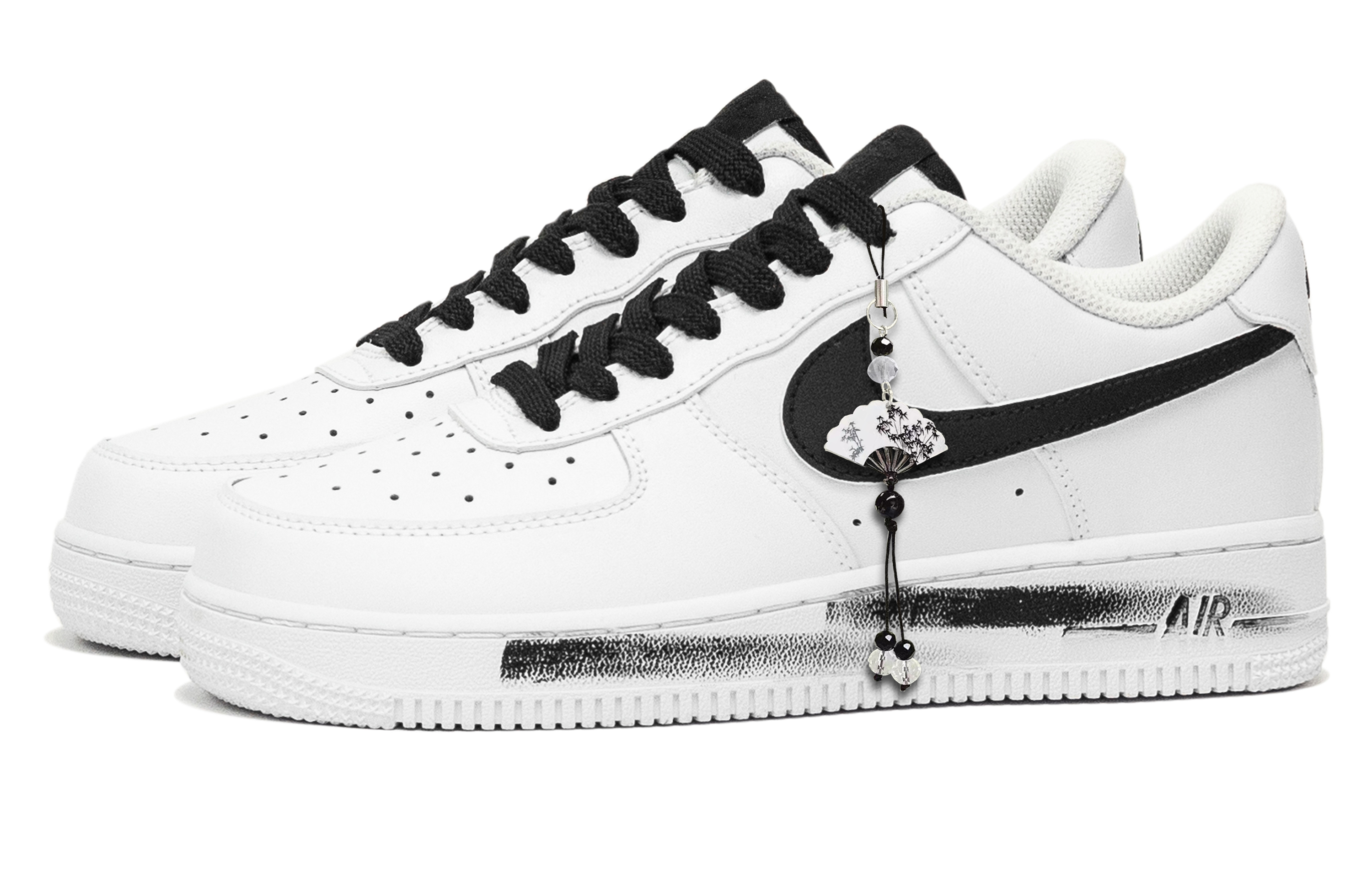 Nike Air Force 1 Black Sorrow Low top Skateboard Shoes Unisex Black White купить в интернет-магазине Yoocart с быстрой доставкой по России.