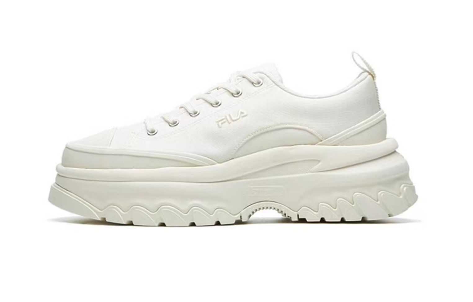 FILA Lava Shock Absorbers Slip Resistant Abrasion Resistant Breathable Low Top Sports Casual Shoes Women's Beige Black купить в интернет-магазине Yoocart с быстрой доставкой по России.