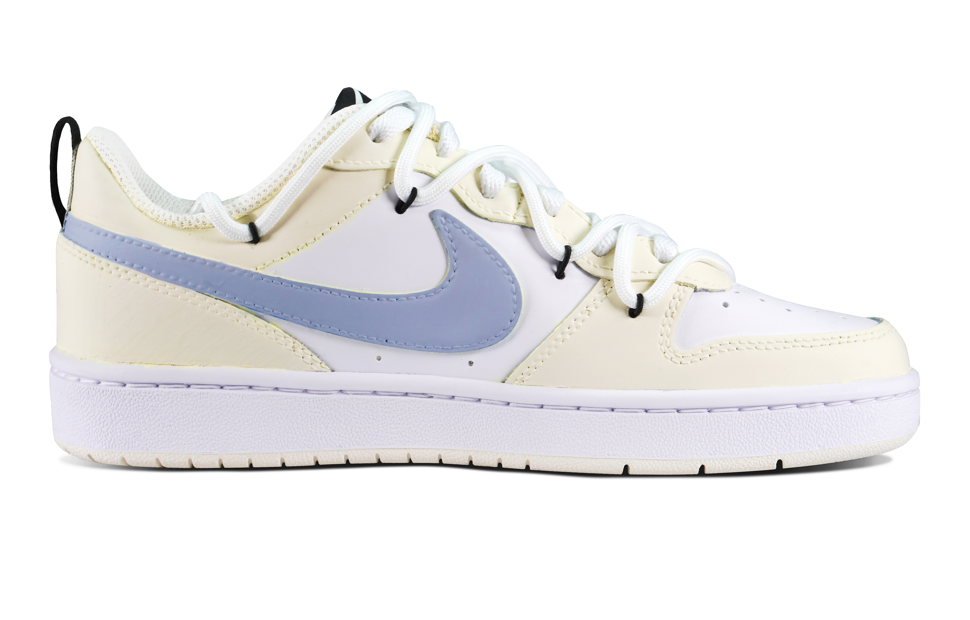 Nike Court Borough Series Coverage Anti-Slip And Wear-Resistant Balance Lightweight Low-Top Skateboard Shoes GS Beige