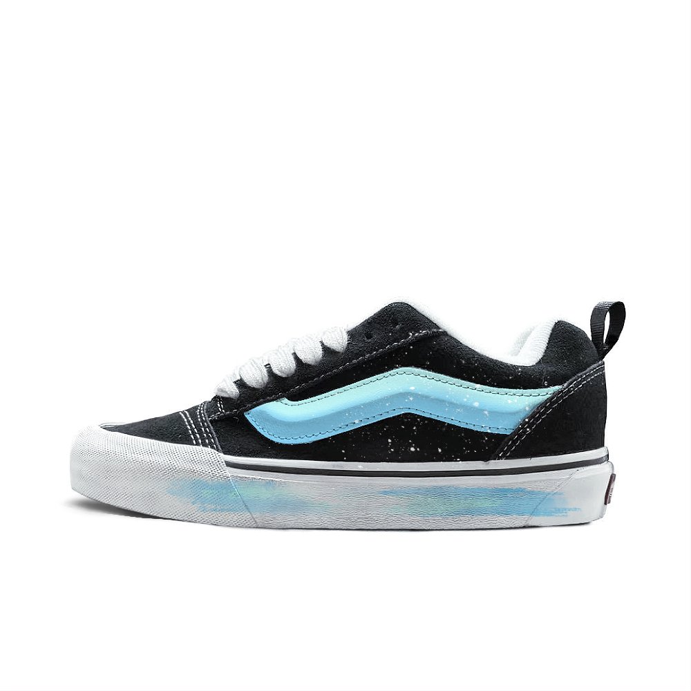 Vans Knu Skool Abrasion Resistant Low Top Skateboard Shoes Unisex Sky Blue