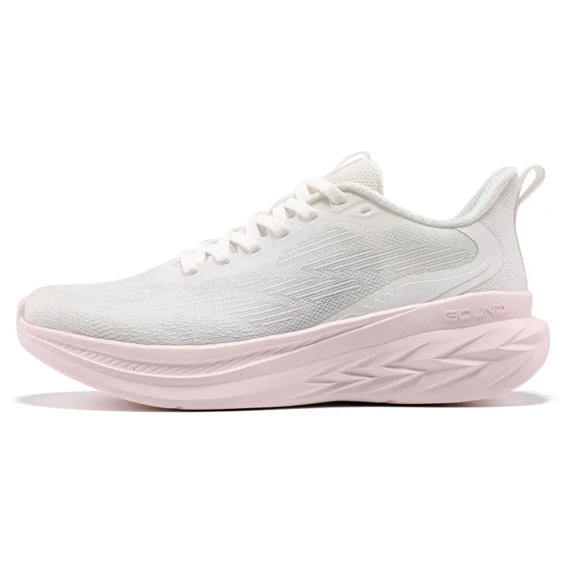 361° Slip Resistant, Abrasion Resistant, Breathable Low Top Casual Running Shoes Women's White Pink