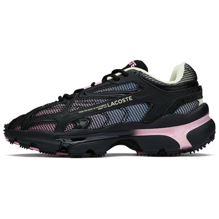 LACOSTE Low-Top Casual Shoes Women's Black Pink