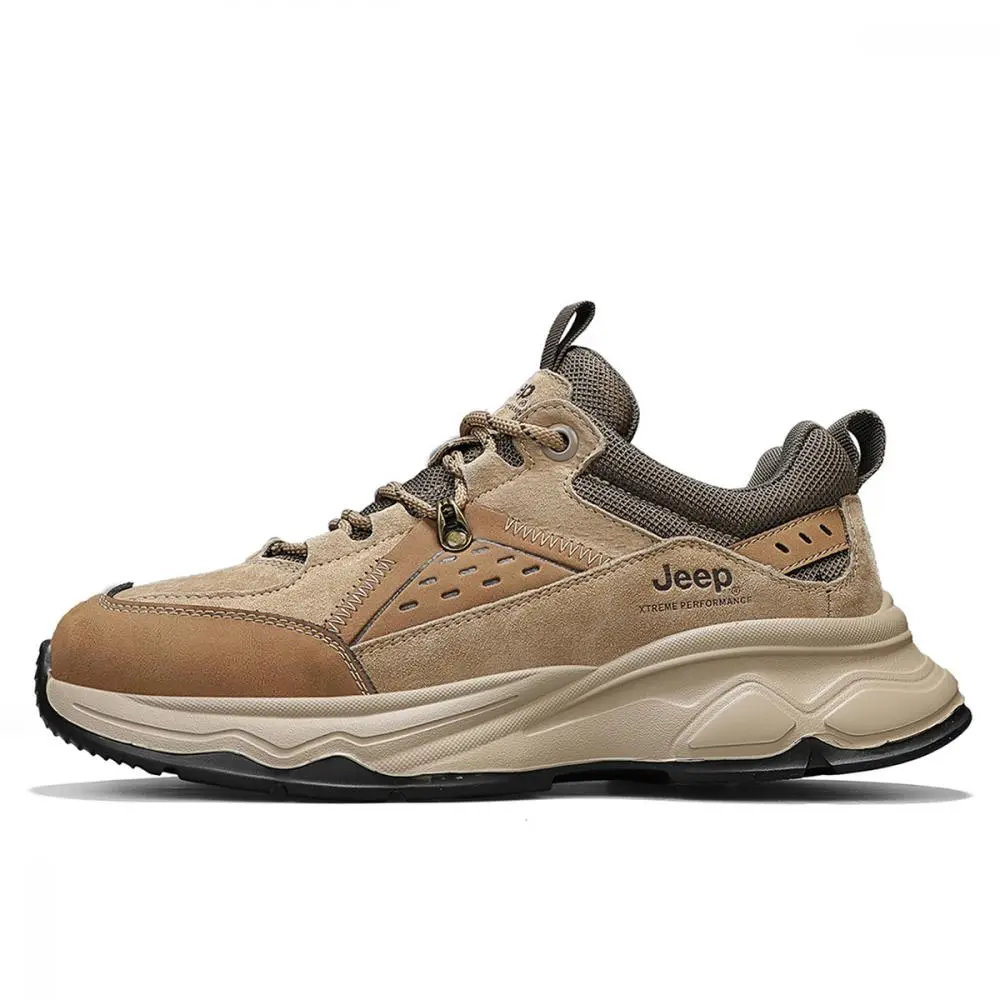 Jeep Low Top Casual Shoes Unisex Sand