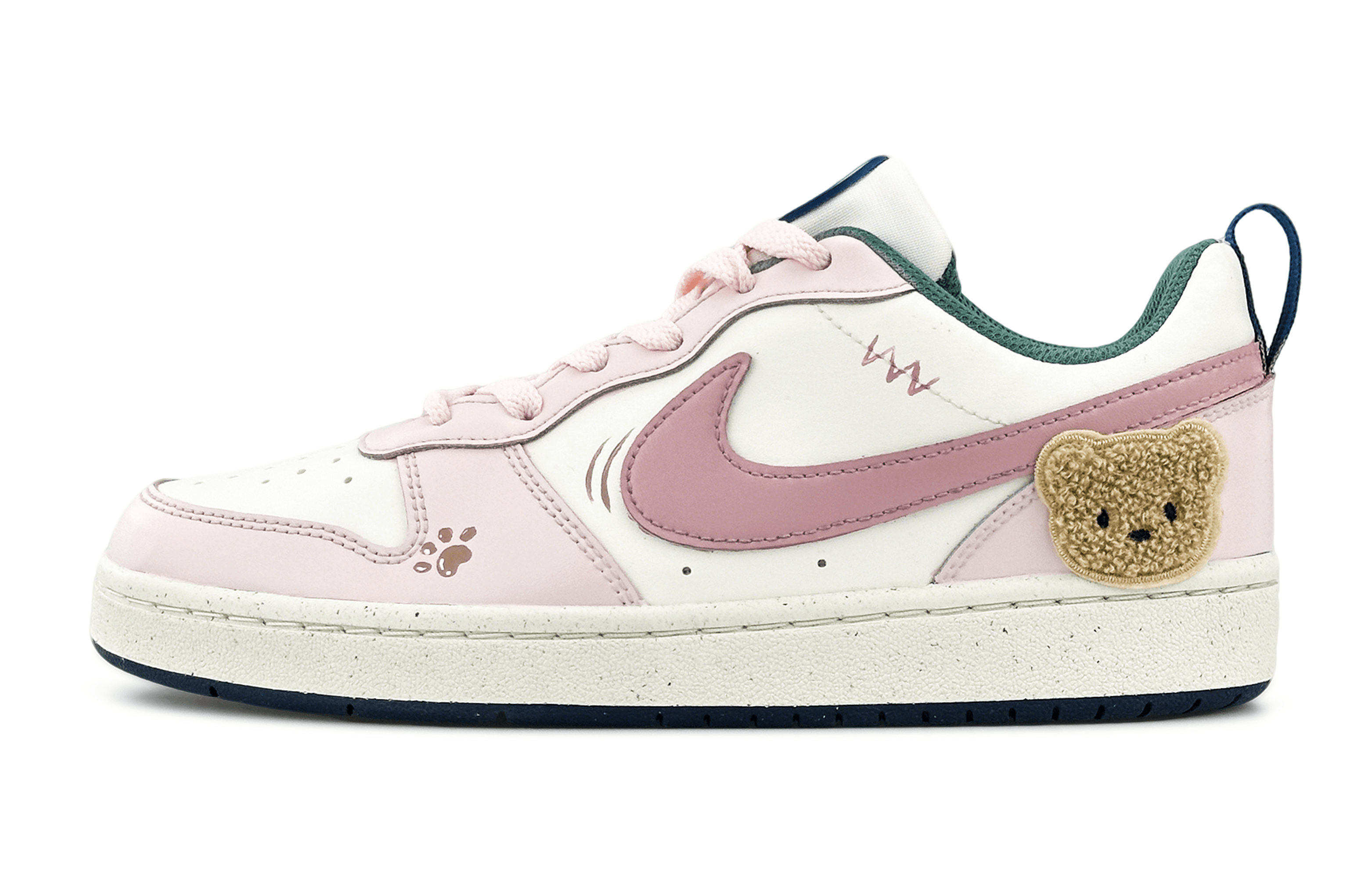 Nike Court Borough Cushioning Abrasion Resistant Lightweight Low top Skateboard Shoes Women's Pink