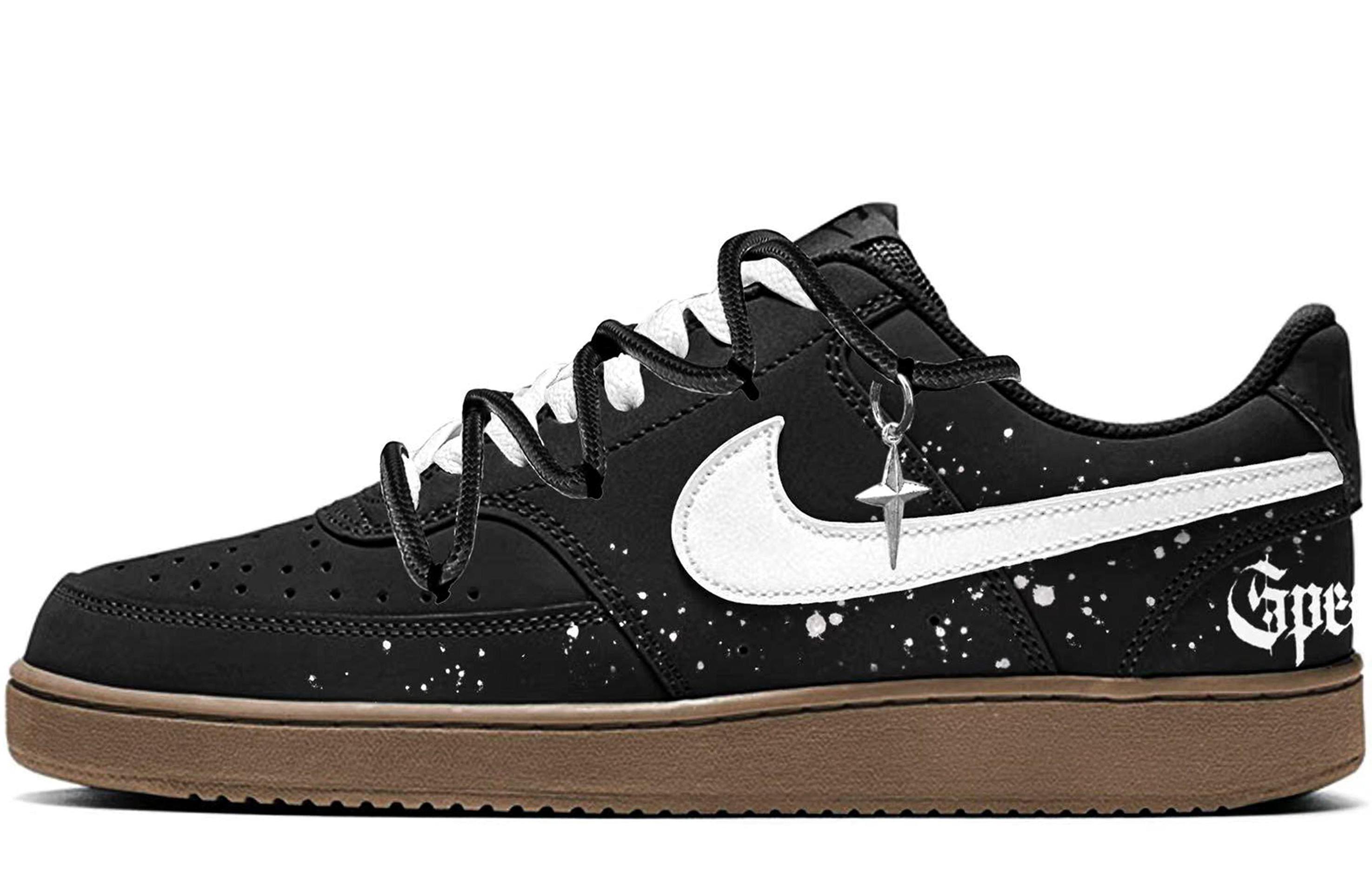 Nike Court Vision 1 Skateboard Shoes Men's Low top White