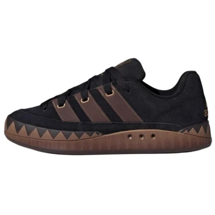 Adidas ADIMATIC Anti-Slip Wear-Resistant Low-Top Skateboard Shoes Unisex Black Brown