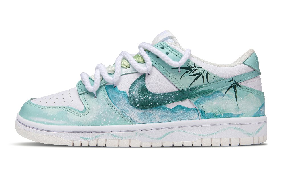 Nike Dunk Clear And Tranquil Day Abrasion Resistant, Lightweight, And Breathable Low Top Skateboard Shoes Unisex Cyan