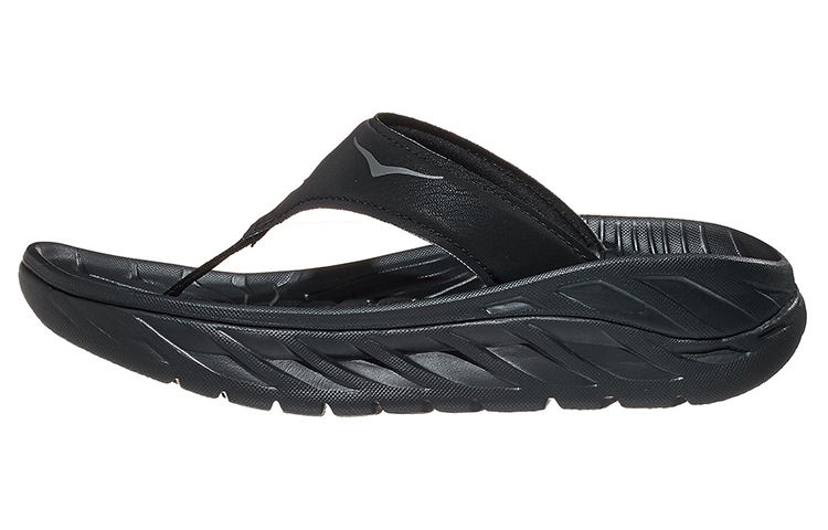 HOKA ONE ONE Ora Recovery Flip Black Dark Gull Grey Women's