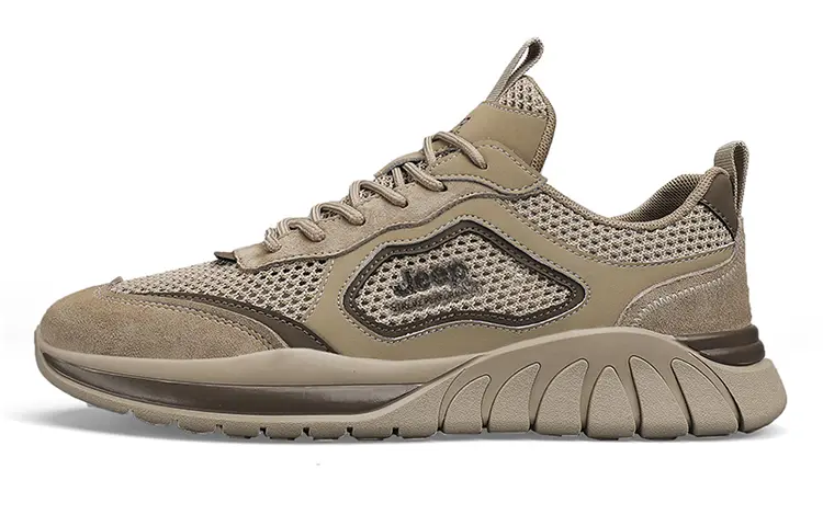 Jeep Low Top Running Shoes Men's Brown