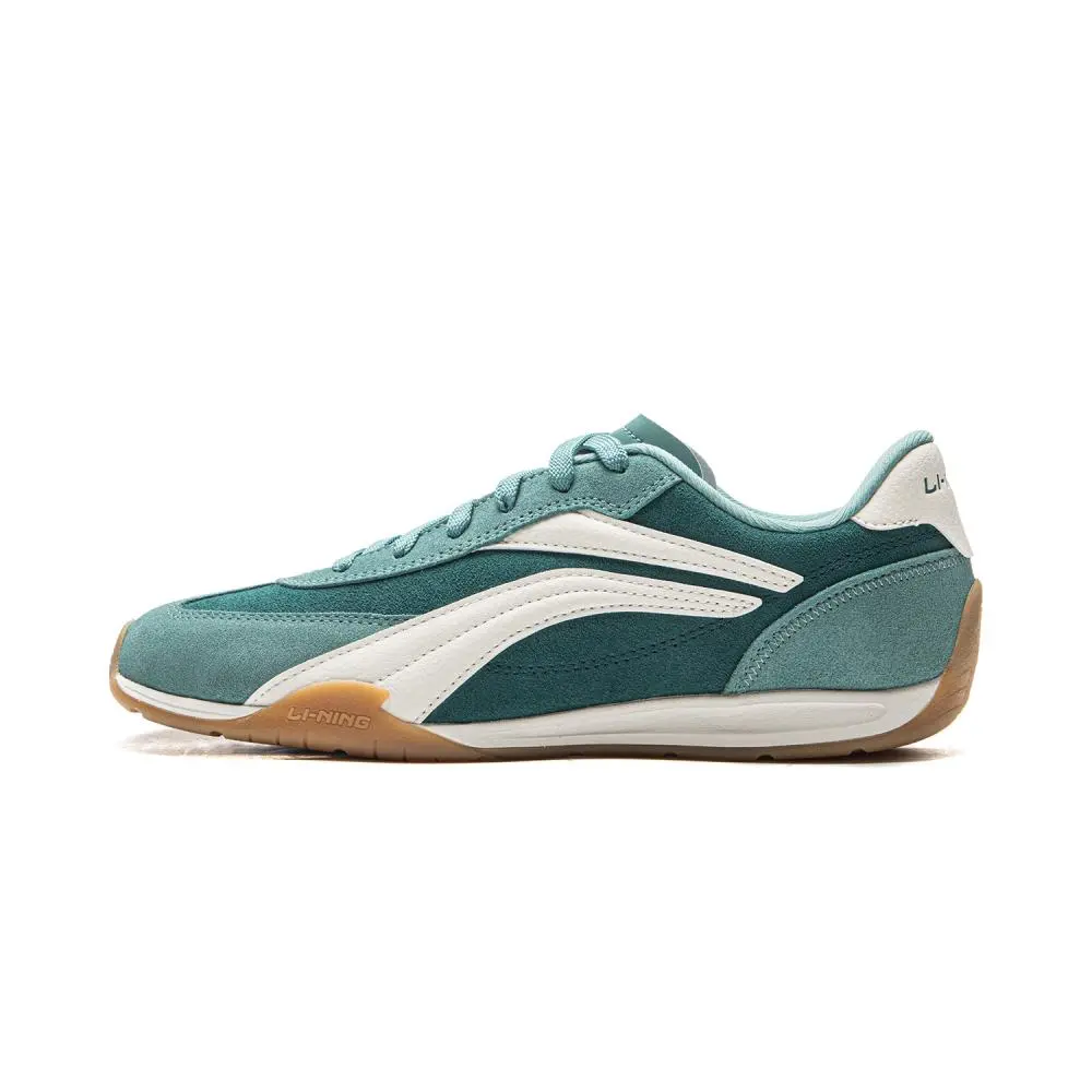 LiNing Film TURBO Slip Resistant, Abrasion Resistant, Lightweight Low Top Casual Shoes Men's Green White