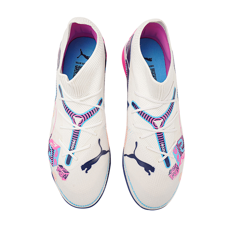 PUMA Future 7 Match Volume Up Tf 'White Luminous Blue Pink'