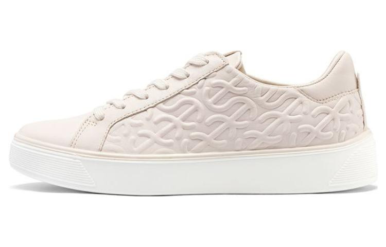 Ecco Street Fun Break Stylish Skateboarding Shoes Women's Beige