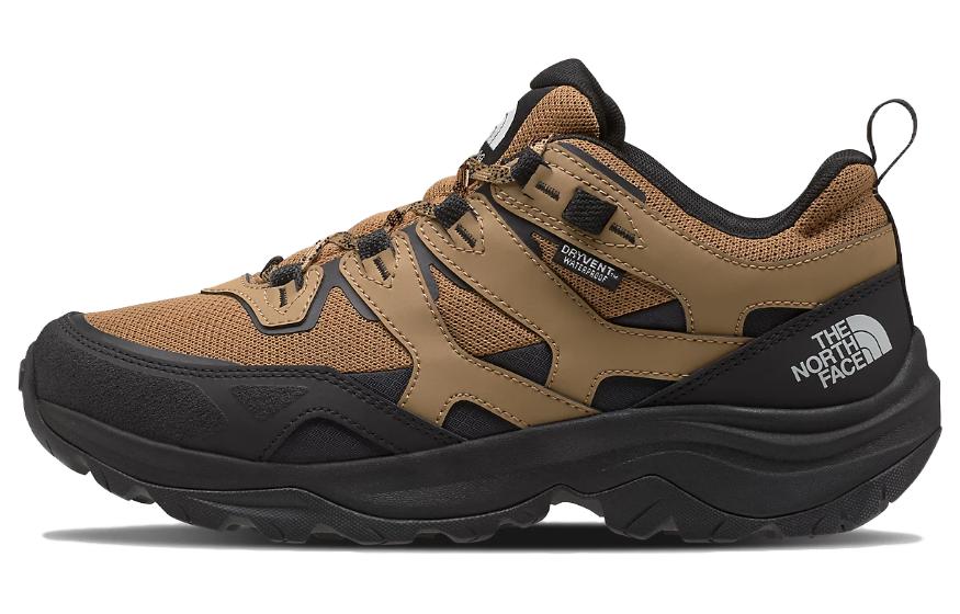 THE NORTH FACE Anti-Slip And Wear-Resistant Water-Resistant Low-Top Trekking Shoes Men's Brown Black