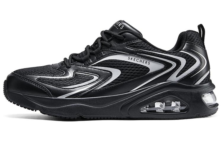 Skechers Uno Cushioning Wear-Resistant Low-Top Running Shoes Men's Black