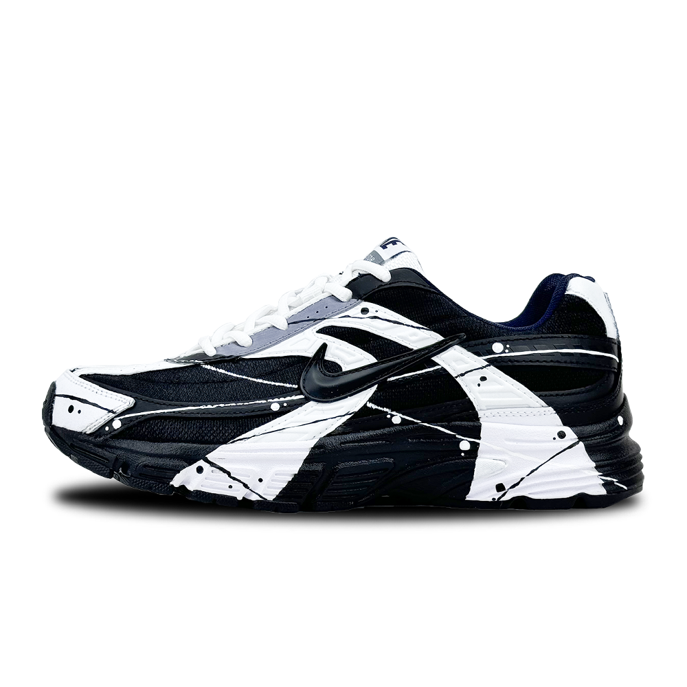 Nike Initiator Slip Resistant, Abrasion Resistant, Breathable Low Top Casual Running Shoes Men's Black White