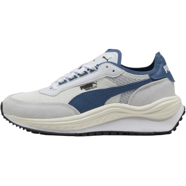 PUMA Rider Abrasion Resistant Low Top Casual Shoes Unisex White Blue