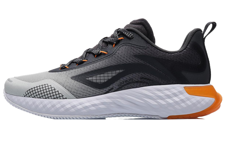 LiNing Cloud Collection Durable Breathable Low-Top Running Shoes Men's Gray Black