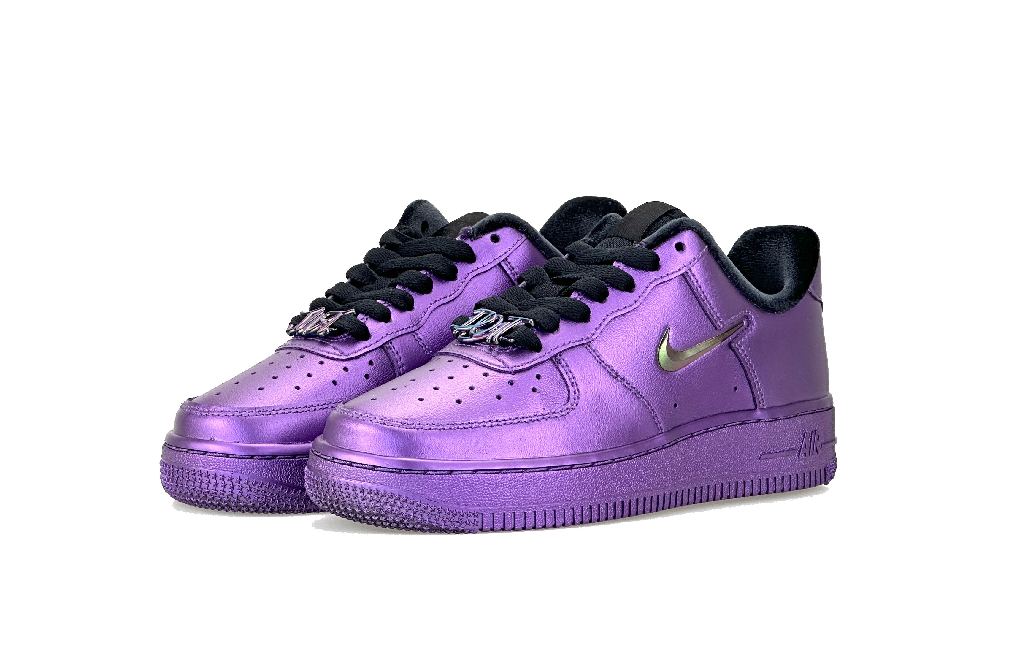 Nike Air Force 1 Anti Slip Wear Resistant Low Top Skateboard Shoes Women's Purple купить в интернет-магазине Yoocart с быстрой доставкой по России.