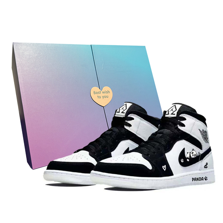 Jordan Air Jordan 1 Vintage Basketball Shoes Men Mid Top Black/White