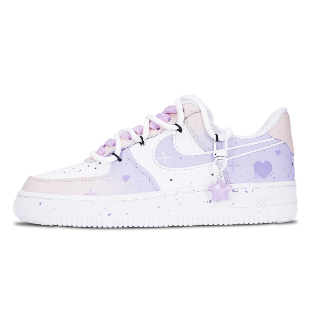 Nike Air Force 1 Skateboard Shoes Women's Low top White/Purple