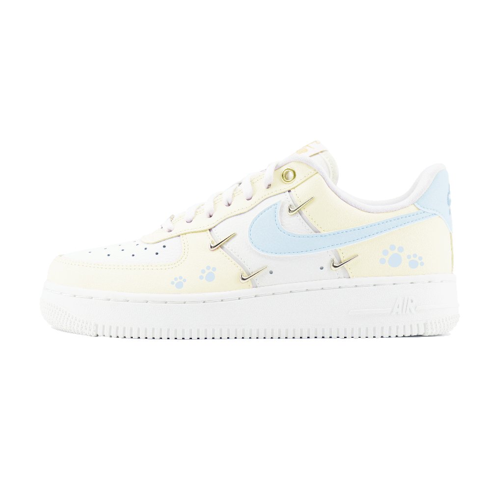 Nike Air Force 1 '07LX Abrasion Resistant Low Top Skateboard Shoes Unisex Yellow White
