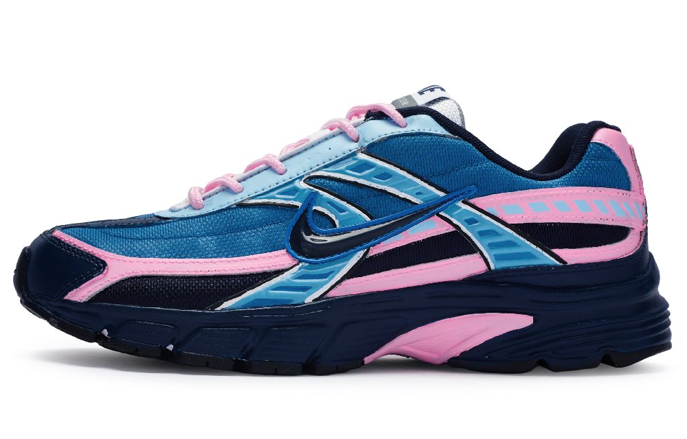 Nike Initiator Cushioning Anti-Slip And Wear-Resistant Low-Top Running Shoes Men's Blue Pink
