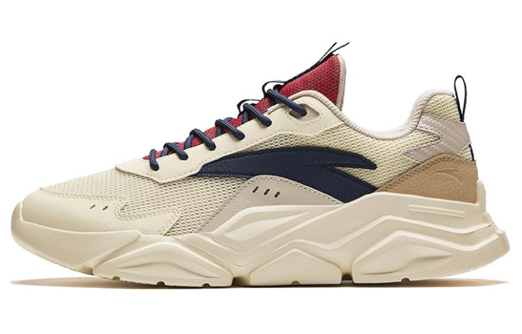 Anta Life Collection Cushioned Slip-Resistant Low-Top Casual Shoes Men's White Blue Red