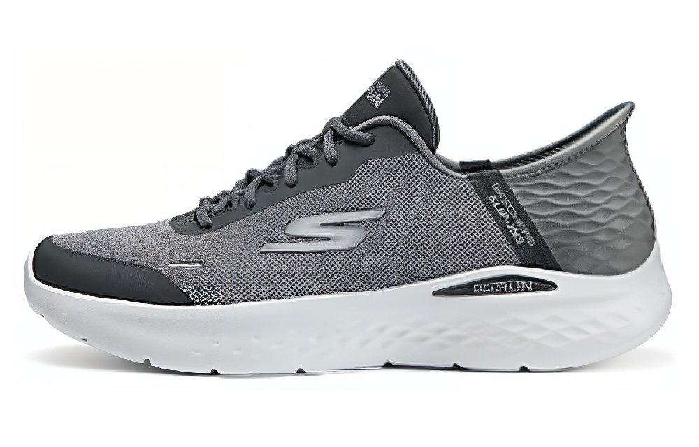 Skechers GO RUN Durable Breathable Low-Top Casual Running Shoes Men's Gray