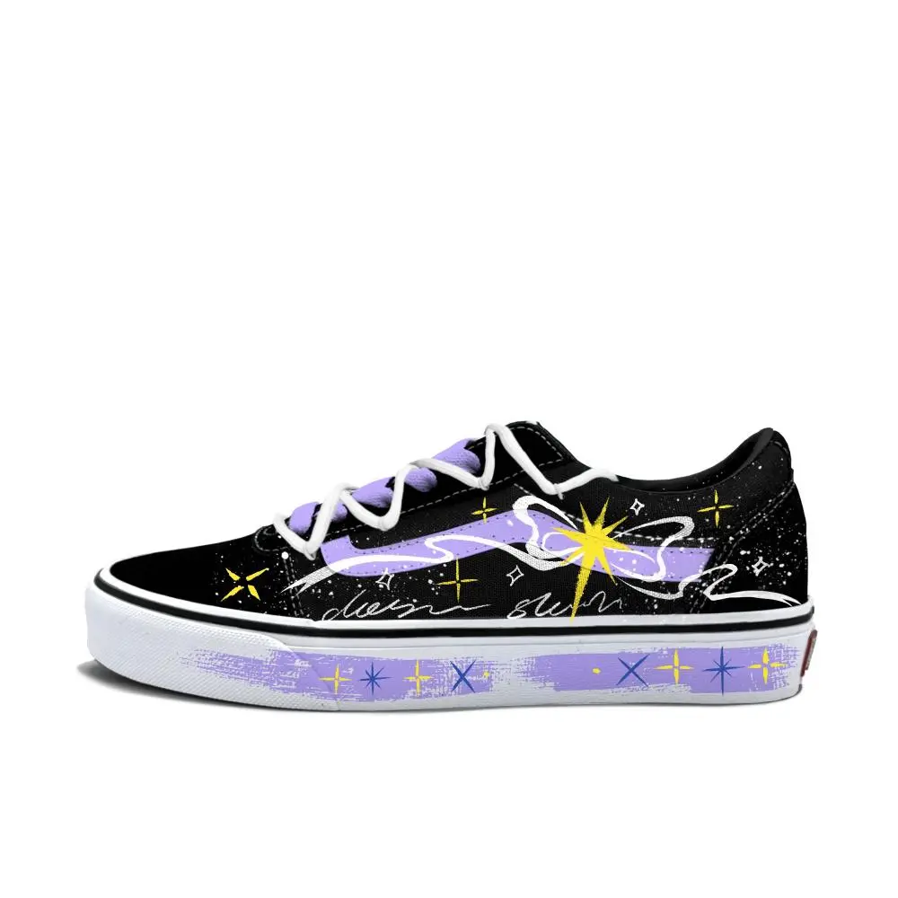 Vans Ward Low Top Skateboard Shoes Men's Light Purple