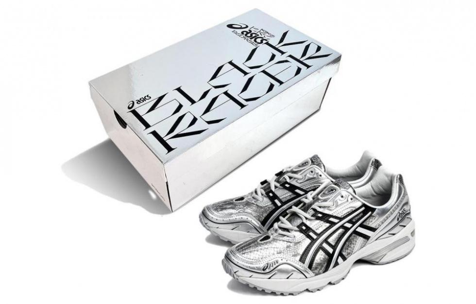 KIKS x Asics Gel-1090 V1 [Metamorphosis] Blade Wear-Resistant Low-Top Casual Shoes Unisex Liquid Silver