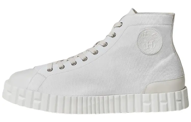 HERMES Climb High top Stylish Skateboarding Shoes Men's White