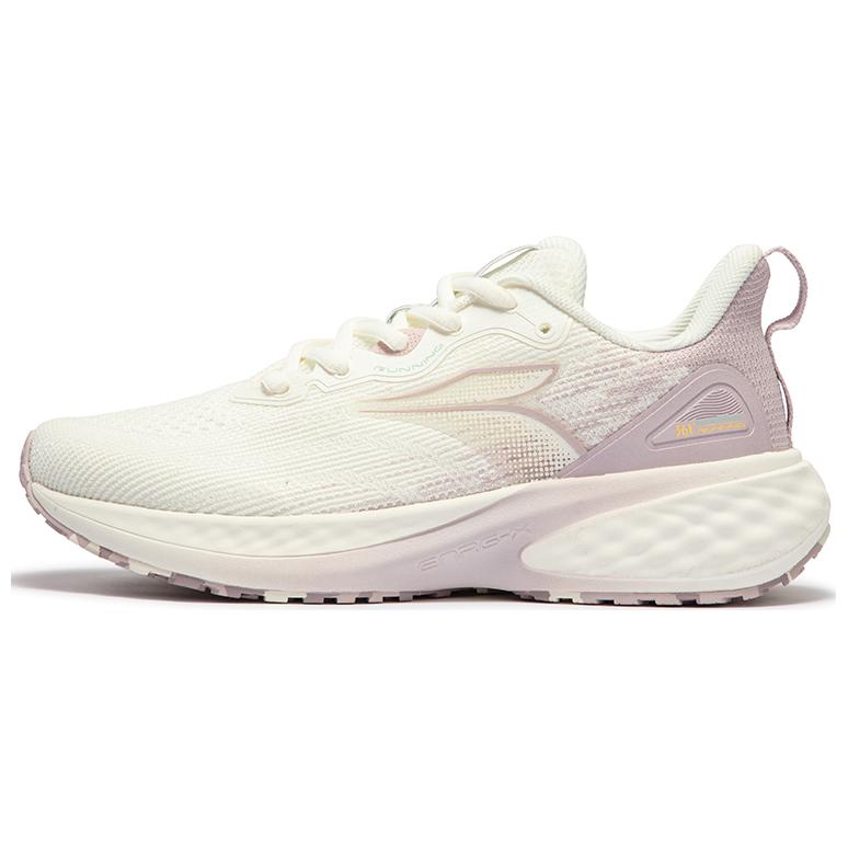361° Cushioned Slip-Resistant Low-Top Casual Running Shoes Women's White Pink Purple
