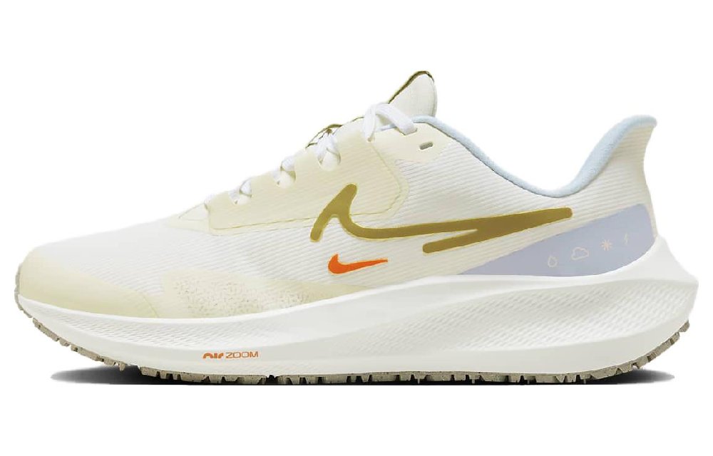 Nike Air Zoom Pegasus Shield Road Running Shoes 'Pale Ivory White Gold' Women's