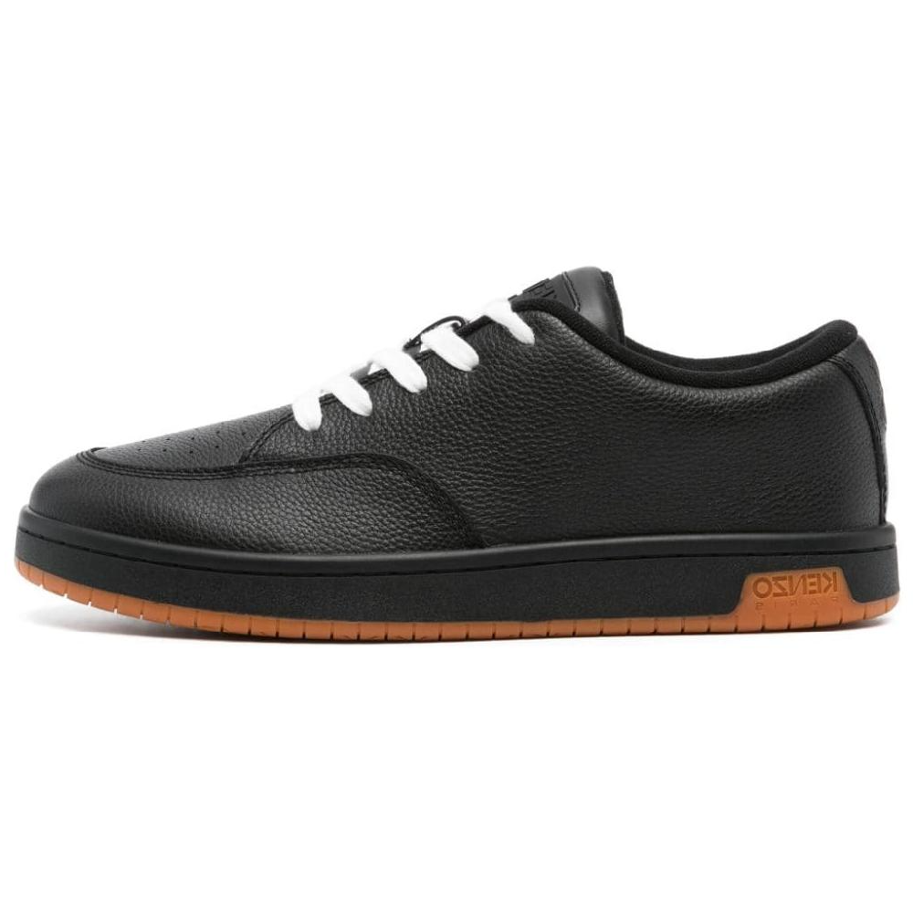 KENZO-Dome Grained Leather Sneakers