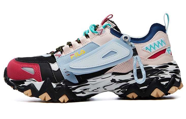 FILA FUSION Fellow Low Top Chunky Sneakers Women's Pink Blue