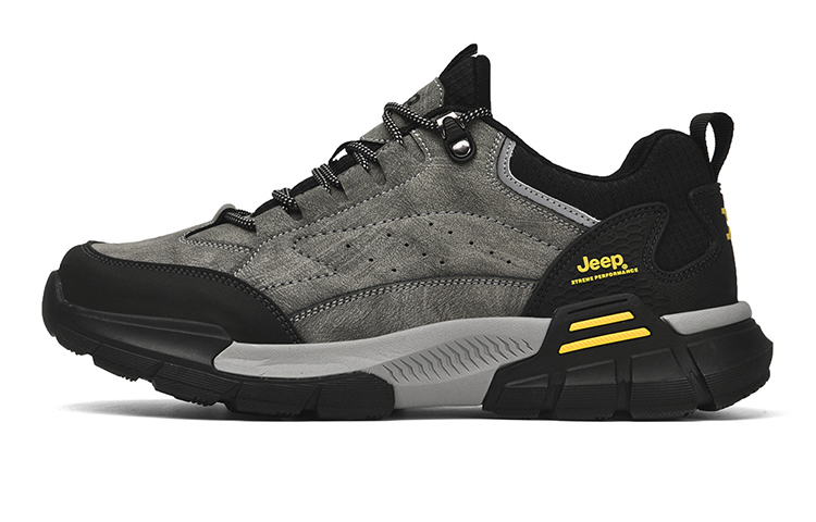 Jeep Low-Top Trekking Shoes Men's Gray