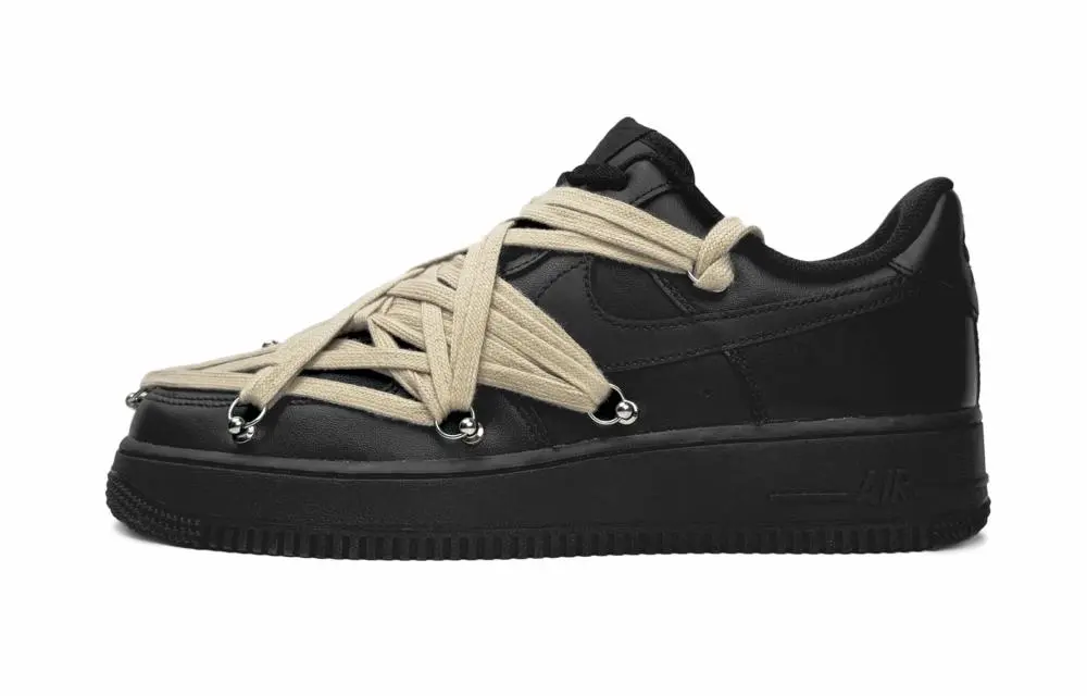 Nike Air Force 1 Low-Top Skateboard Shoes Unisex Black