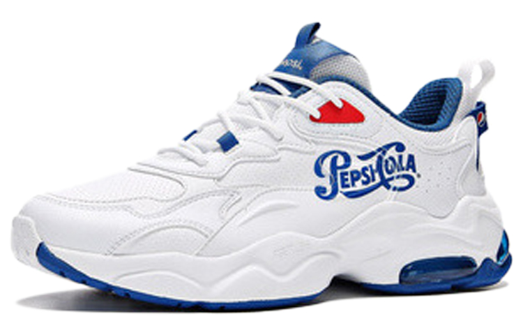 Pepsi x 361° Anti Slip Wear Resistant Low Top Sports Casual Shoes Men's White Blue