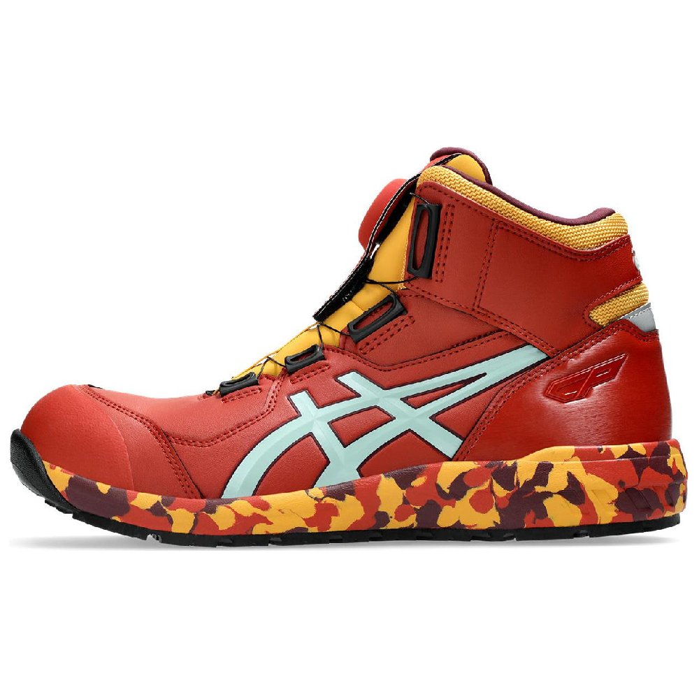 Asics Winjob Slip-Resistant High-Top Running Shoes Unisex Red
