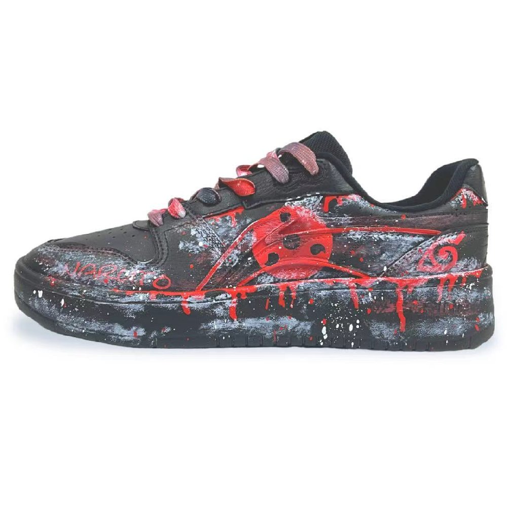 LiNing Acer Truncatum Slip Resistant Cushioning Abrasion Resistant Low Top Skateboard Shoes Men's Black Red