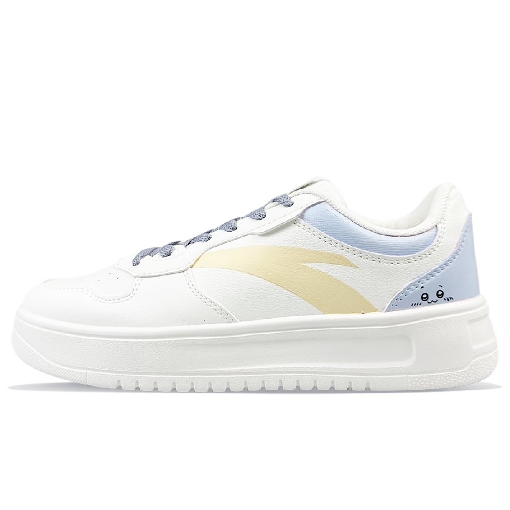 Anta Slip-Resistant Cushioning Low-Top Skateboard Shoes Men's White Blue