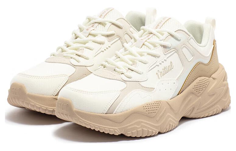 361° Ode Wear-Resistant Low-Top Chunky Sneakers Women's Feather White