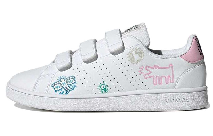 Adidas Keith Haring X Adidas Neo Advancourt Base 'White Blue Pink'