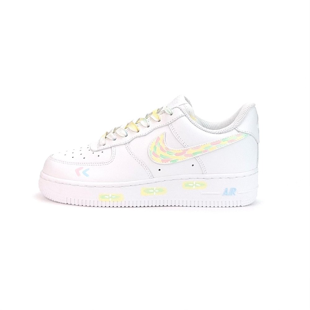 Nike Air Force 1 Abrasion Resistant Low Top Skateboard Shoes Unisex White
